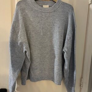 H&M Men's Light Blue Crewneck Sweater